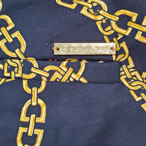 Michael Kors Black & Gold Chain Link Pants - Picture 3 of 4